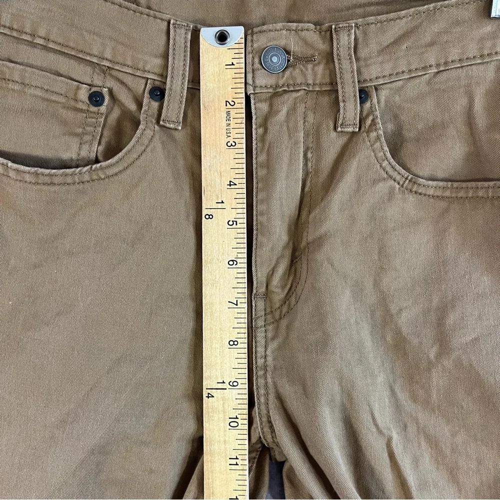Levi's 502 Jeans Men‎ 31x30 Tab Beige Tapered Pants Stretch Cotton Casual Modern